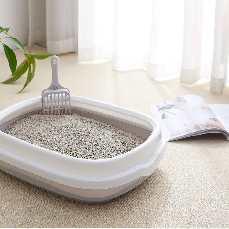 Pet Toilet Cat Litter Box with Scoop High Quality Anti-Splash Dog Plastic Toilet