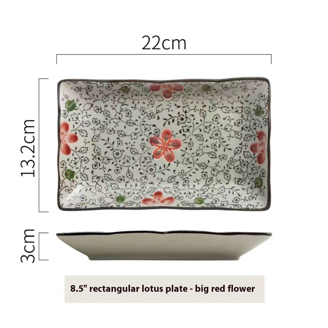 Cuisine Sushi Creative Ceramic Rectangular Plate