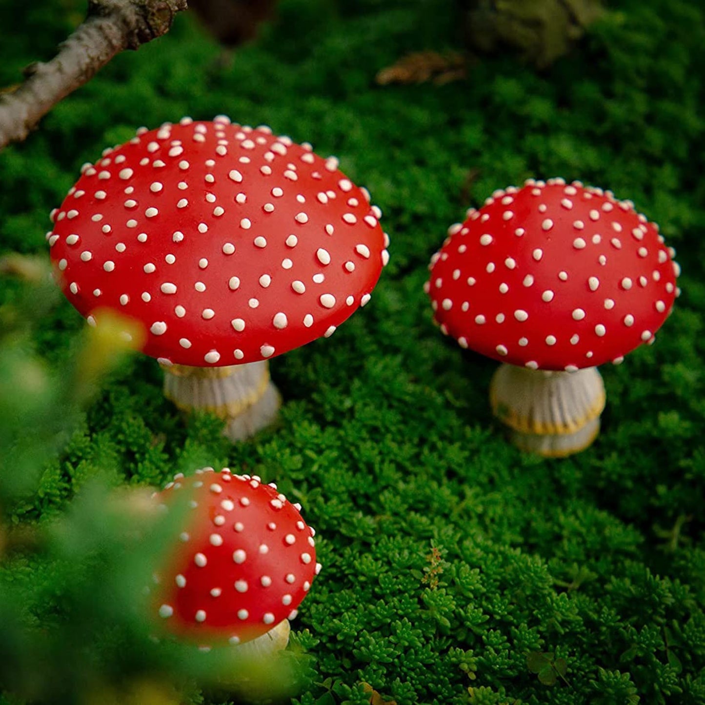 Garden Plant Luminous Mushroom Resin Ornaments