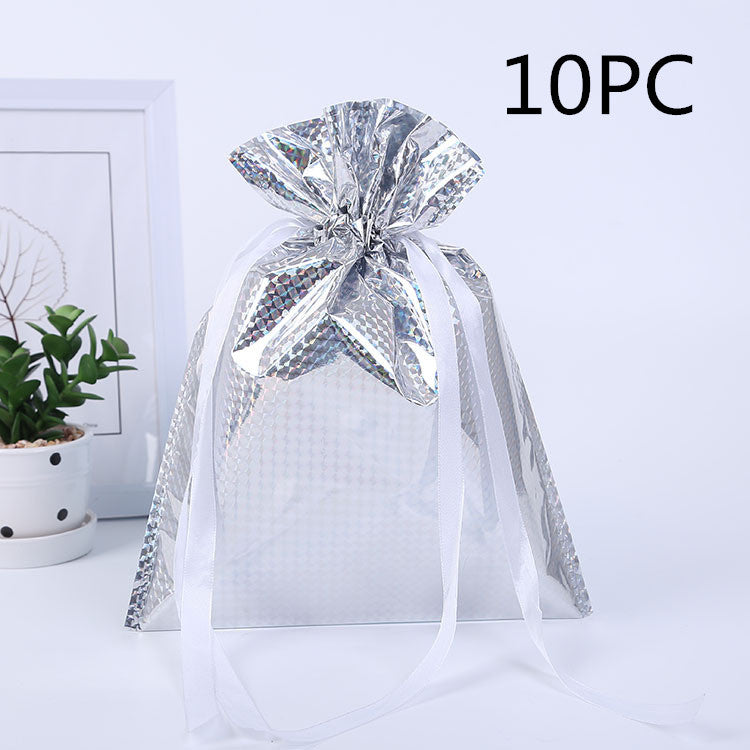 Christmas Gift Wrapping Bag Drawstring Decoration