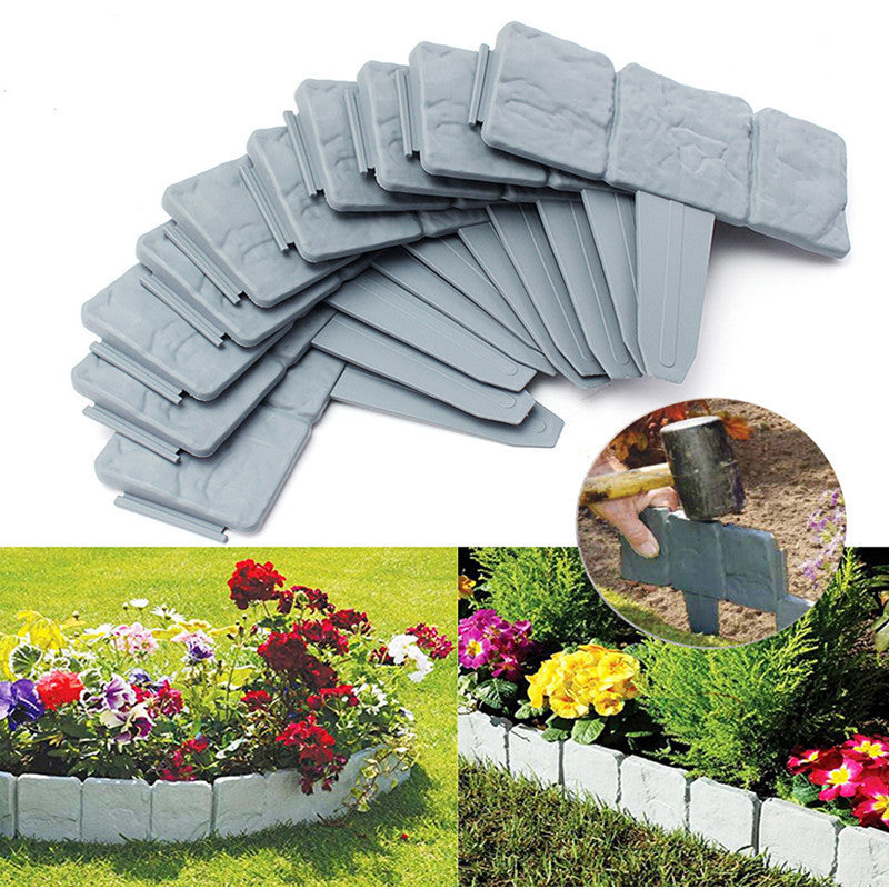 Imitation Stone Fence Garden Outdoor Gardening Lawn Plastic