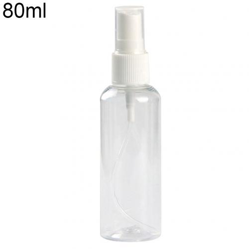 Clear plastic spray bottle