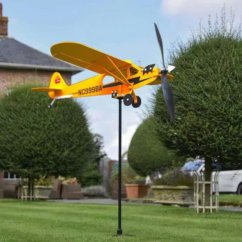 Outdoor Garden Decoration Airplane Weather Vane