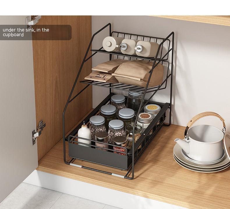 Kitchen Sink Rack Cabinet Layer