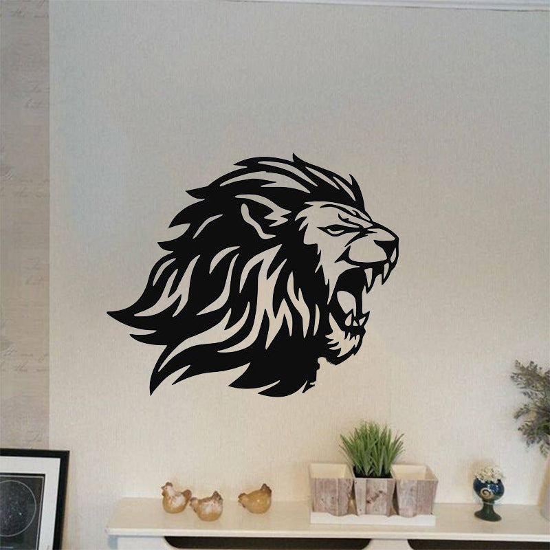 Lion Silhouette Indoor And Outdoor Metal Decoration