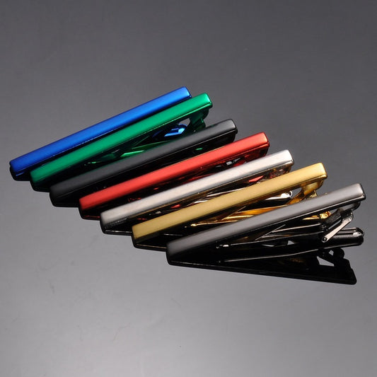 Vacuum Plated Brushed Glossy Tie Clip