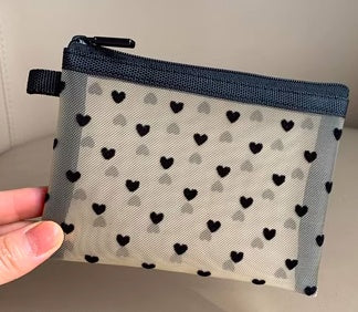 Love Mesh Storage Makeup Bag