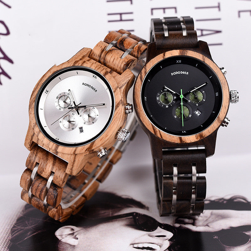 Ladies wooden watch