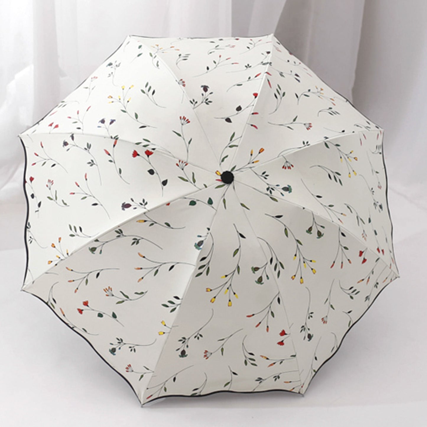 Dual-purpose folding vinyl umbrella