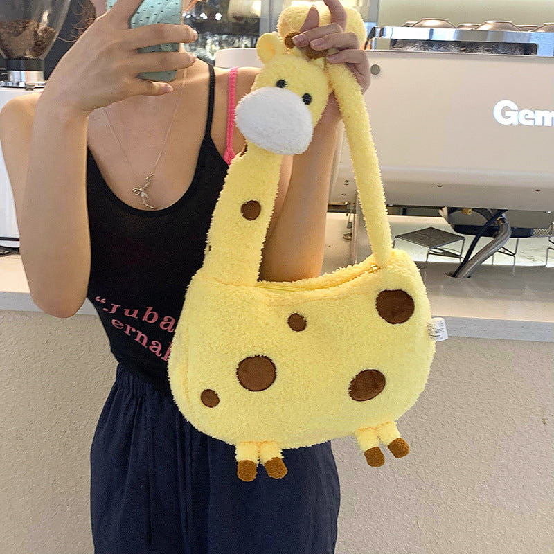 Cute Giraffe Crossbody Bag Female