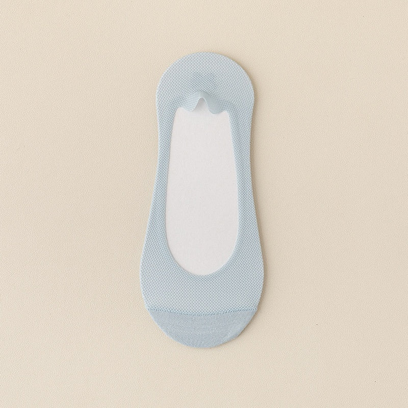 Pure Cotton Non-slip Tight Ice Silk Invisible Boat Socks