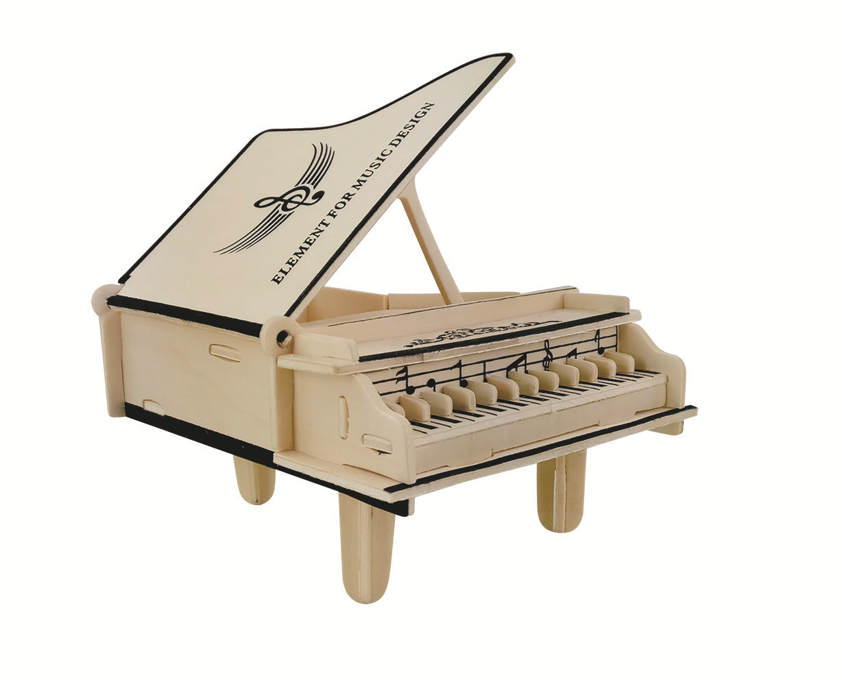 3D wooden piano puzzle