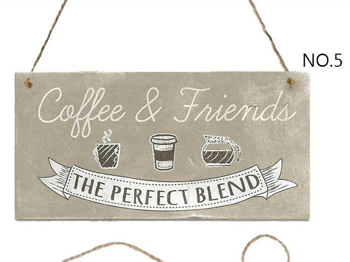 Coffee Signboard Wooden Hanging Sign