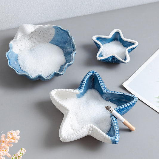 Nordic Wind Ceramic Ashtray Lovely Small Home Furnishings