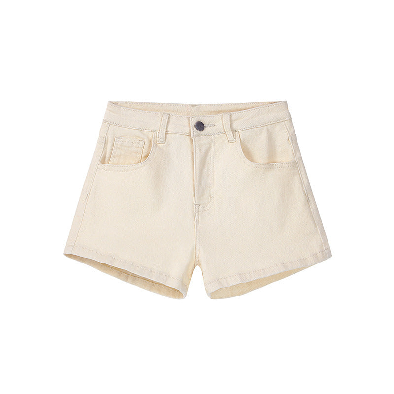 Summer Light Color Denim Shorts For Women