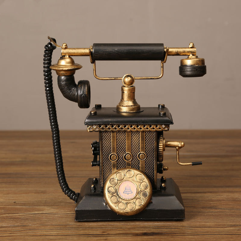 European Style Wrought Iron Telephone Ornaments