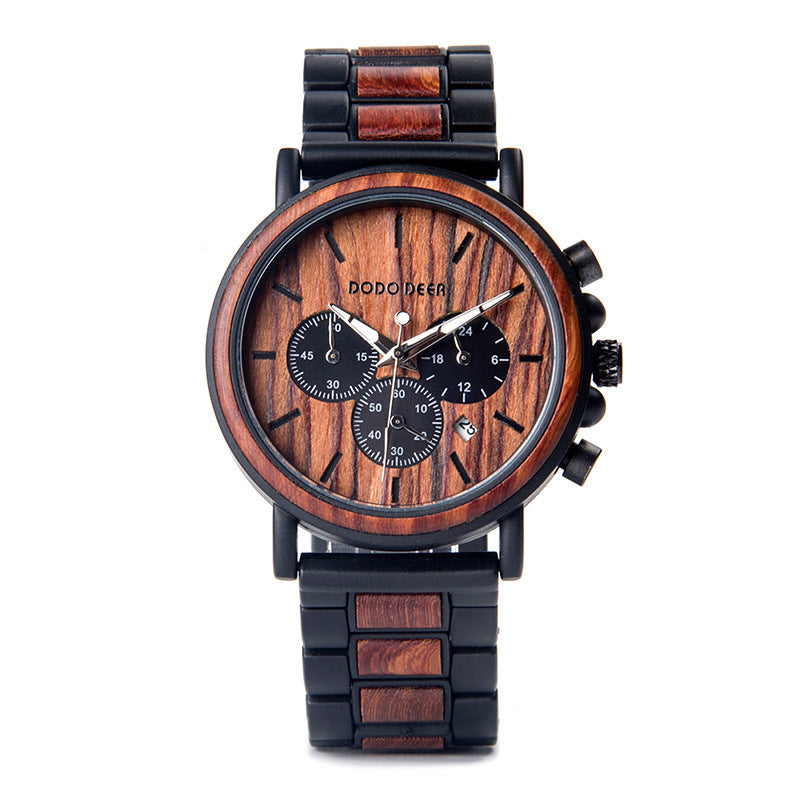 Wooden waterproof watch