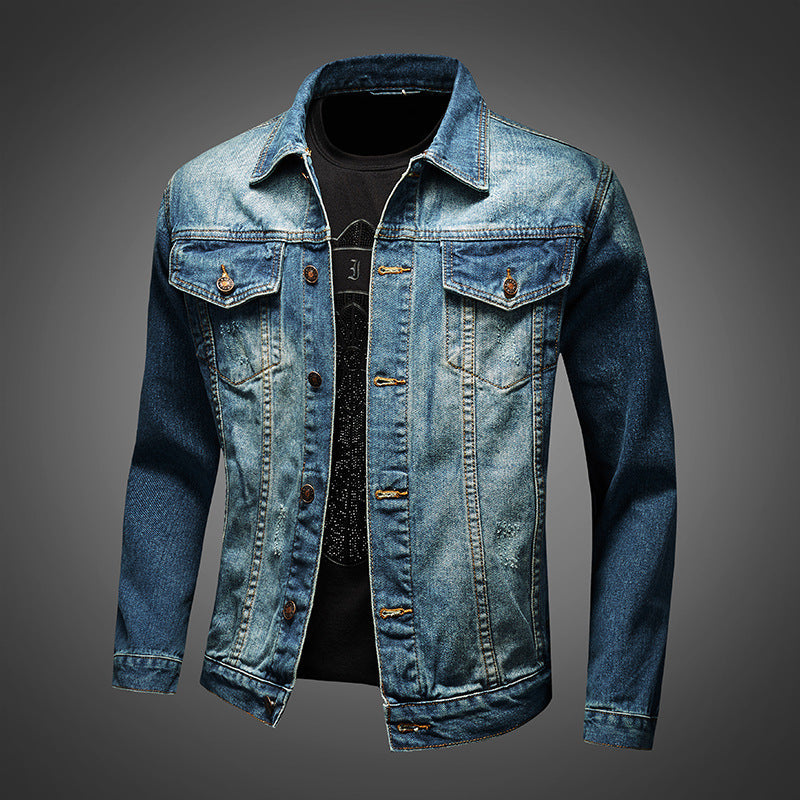 Plus Size Denim Coat Men's Denim Clothes Jacket