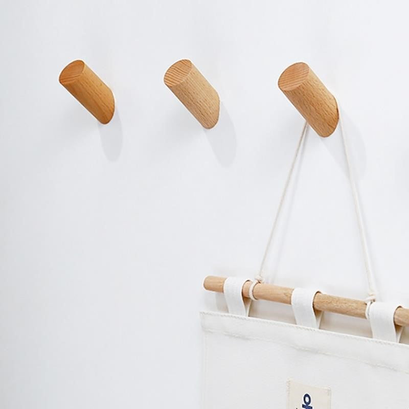 Sqinans Natural Wood Clothes Hanger