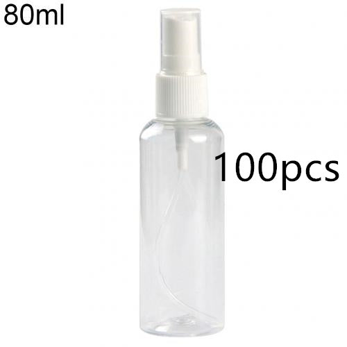 Clear plastic spray bottle