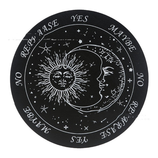 Black And White Seven-star Array On Wooden Plate