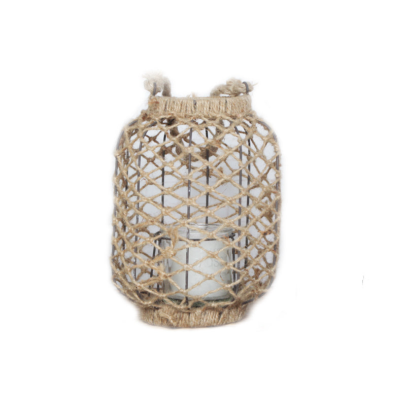 Hemp Rope Woven Lantern Garden Shade