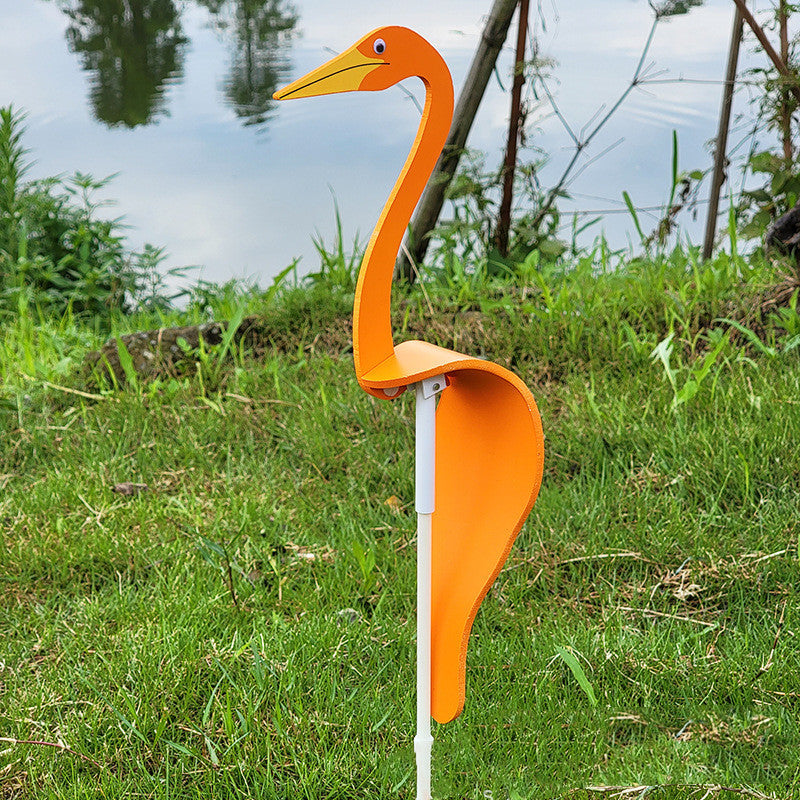 Swirl Flamingo Rotating Bird Beach Backyard Gardening Decoration Creative Party