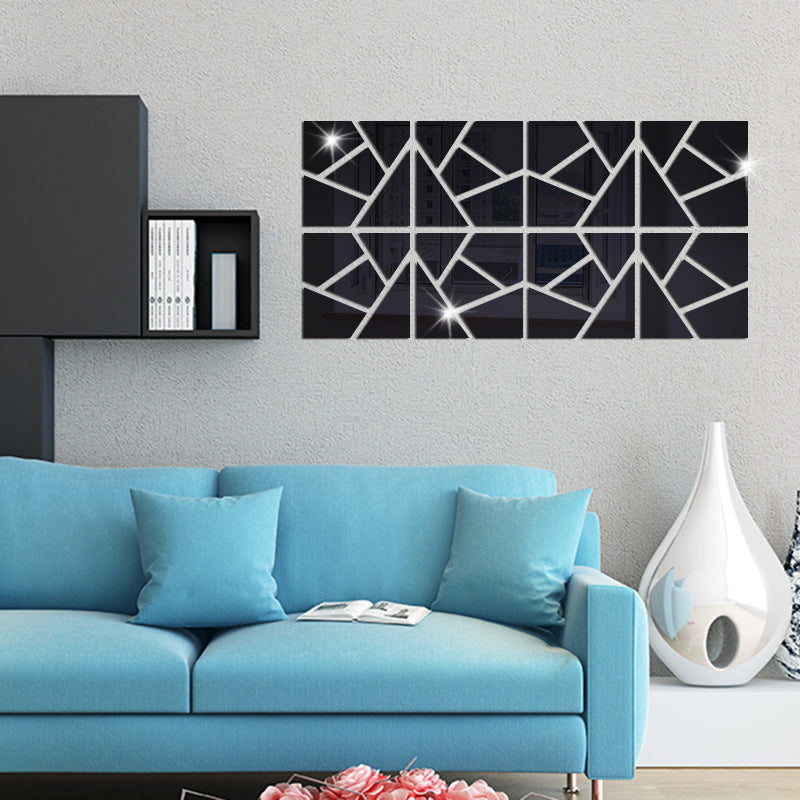 Geometric Mirror Wall Sticker Decorative