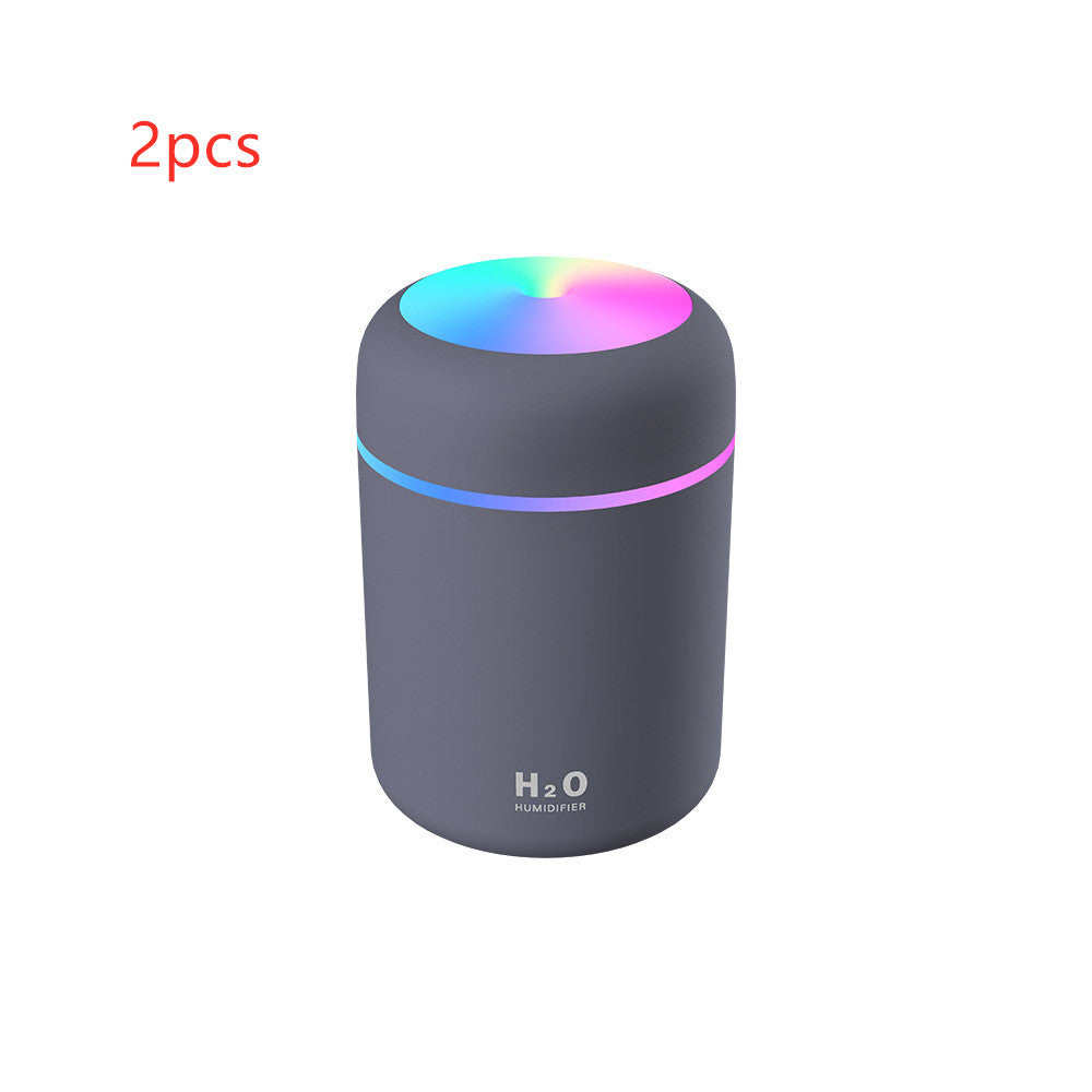 Home Car Charging Colorful Air Humidifier Usb Water Replenishment