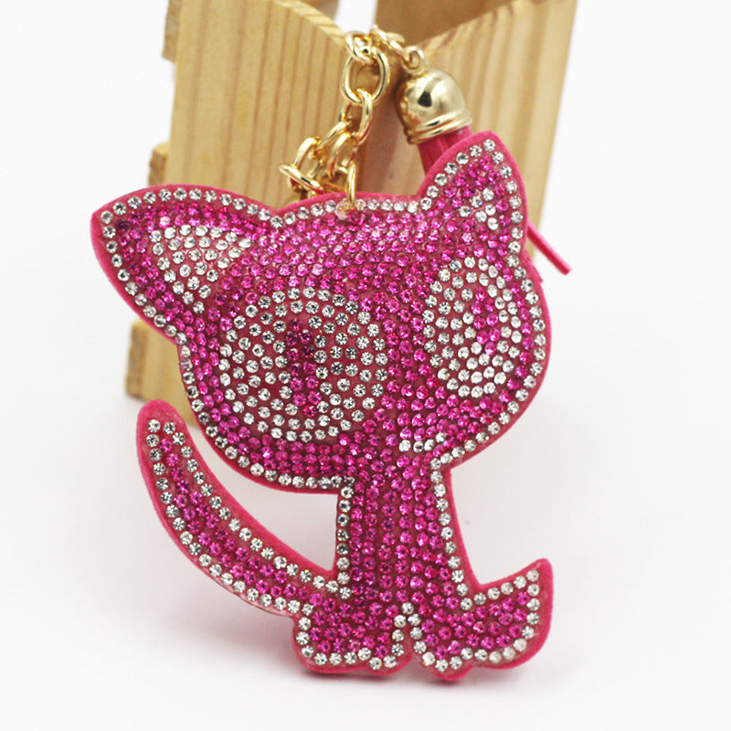 Cute Two-tone Cat Bag Package Pendant