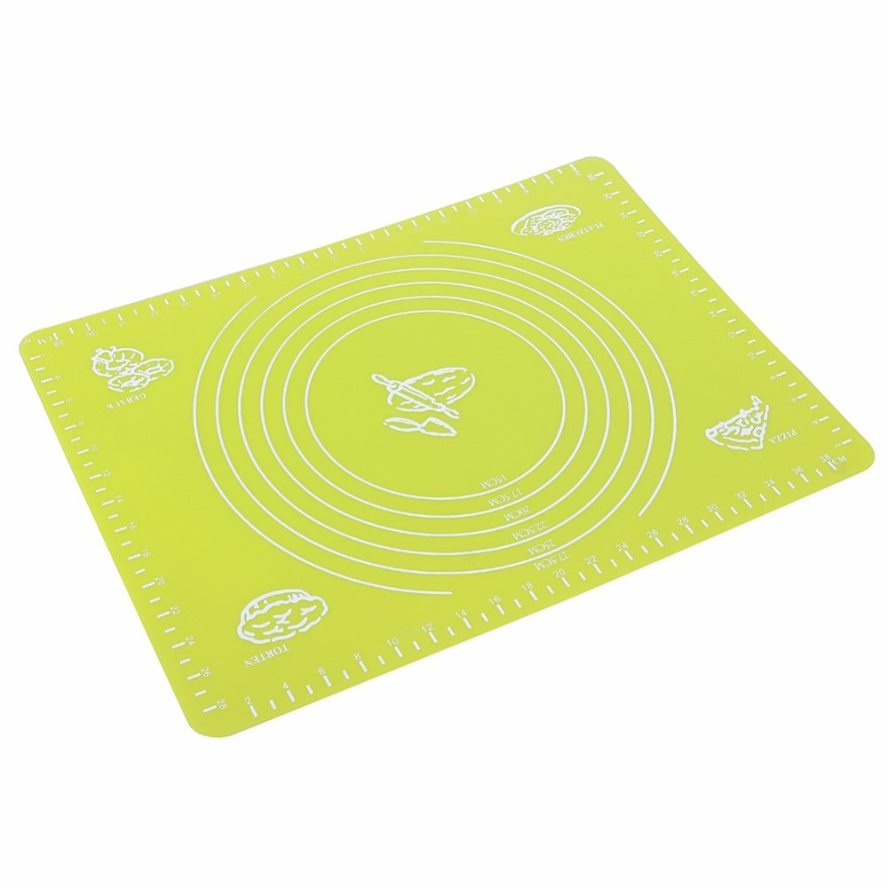 Silicone Baking Mat for Pastry Rolling with Measurements Pastry Rolling Mat, Reusable Non-Stick Silicone Baking Mat