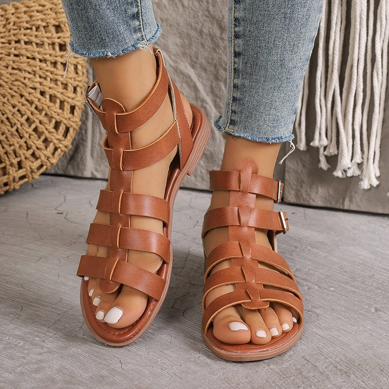 Women's Casual Thick Heel Non-slip Hollow Sandals