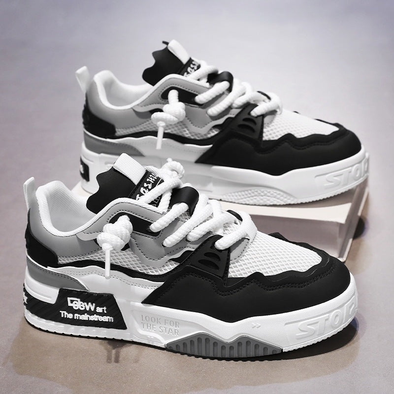 Men's Four Seasons Fashionable All-match Soft Bottom White Shoes