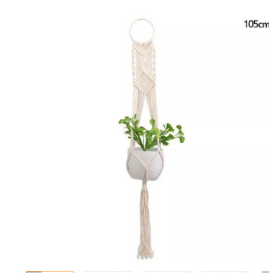 Handmade Woven Flower Pot Net Pocket Hanging Gardening