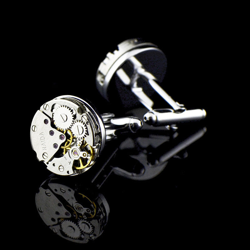 Mechanical Movement French Shirt Cufflinks