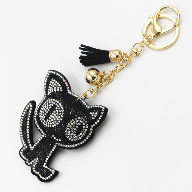 Cute Two-tone Cat Bag Package Pendant