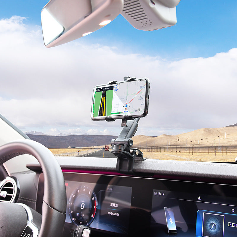 Sun Visor Chuck Car Mount Multifunctional Navigation Mount Rearview Mirror Holder Car Mobile