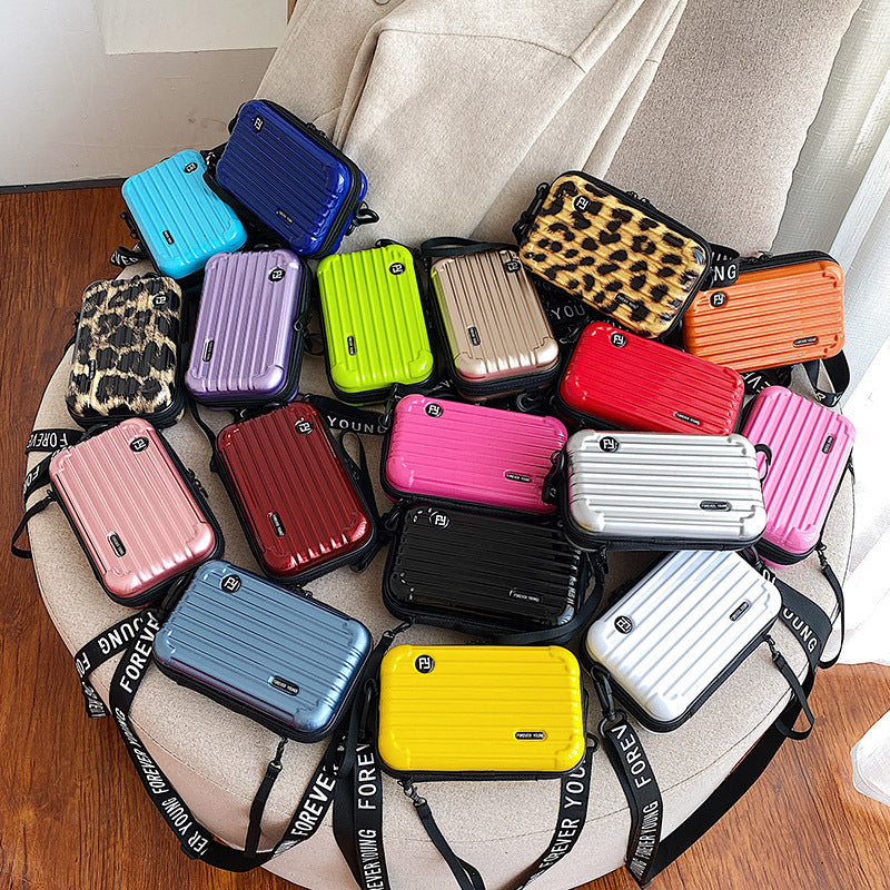 Women's Fashion Mini Luggage Shape Shoulder Crossbody Bag