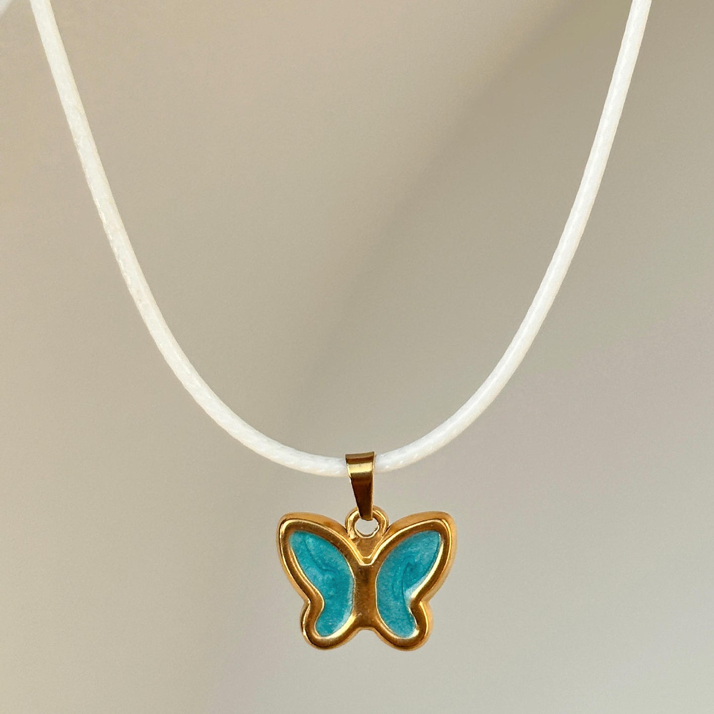 Butterfly Necklace Color Oil Necklace Pendant