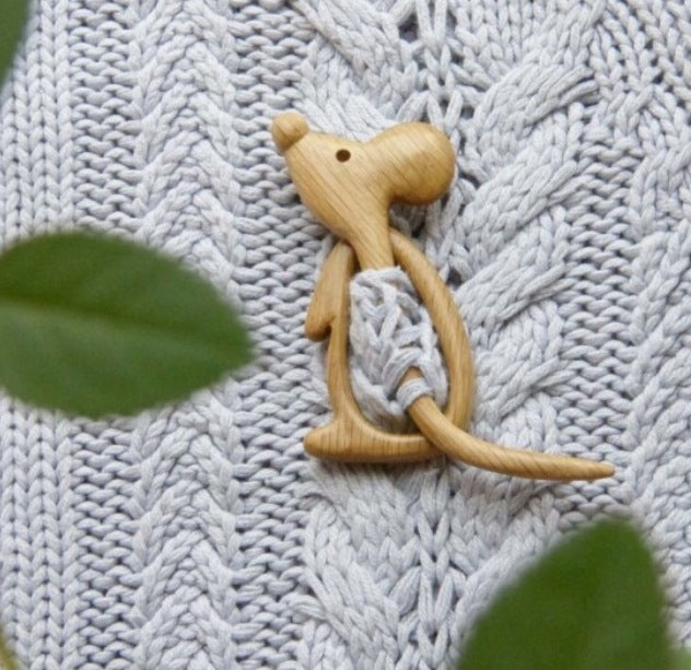 Wooden Shawl Pin Wooden Brooch Wooden Scarf Pin Ladies