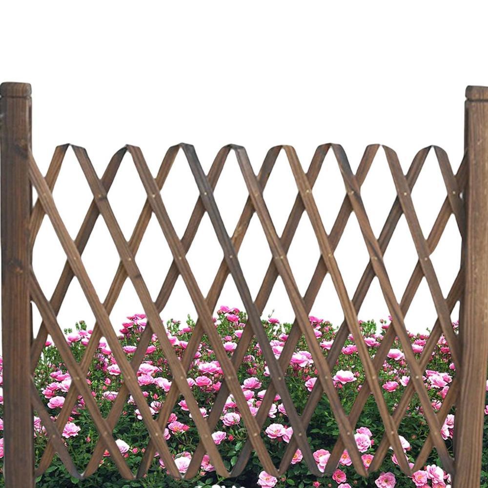 Garden Retractable Wooden Fence Climbing Frame Wedding Traction Shooting Props Background