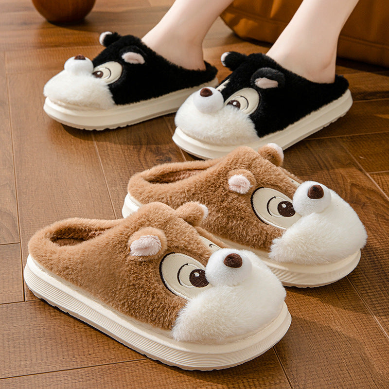 Cute Squirrel Home Decor Slippers Home Warm