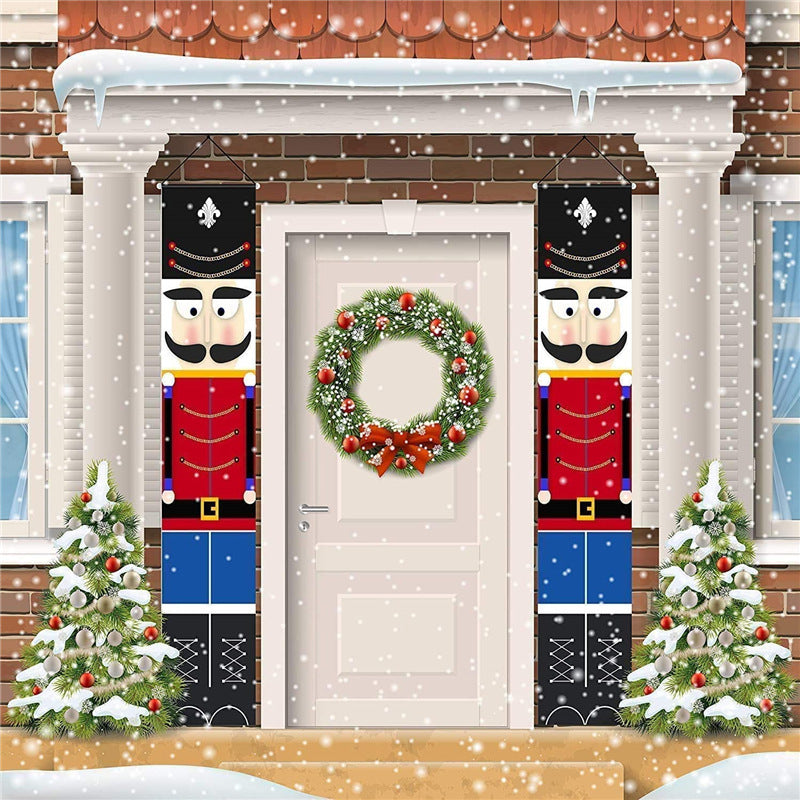 Home Creative Outdoor Christmas Decoration Banner