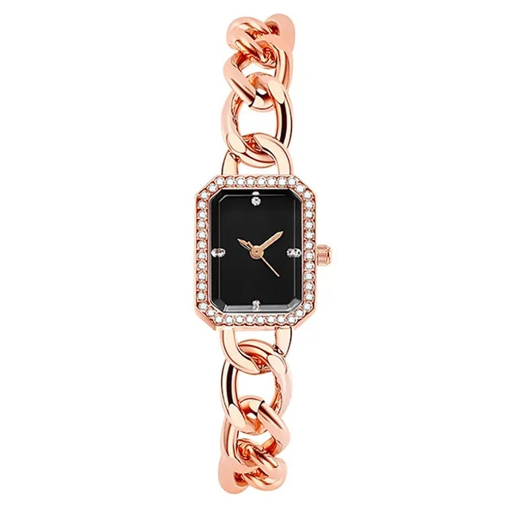 Luxury Classic Style Rectangular Women's Quartz Watch