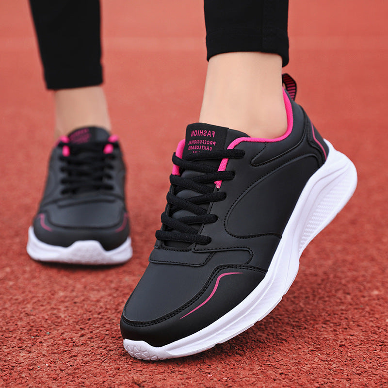 Leather Waterproof Casual Sneaker Girls Flat