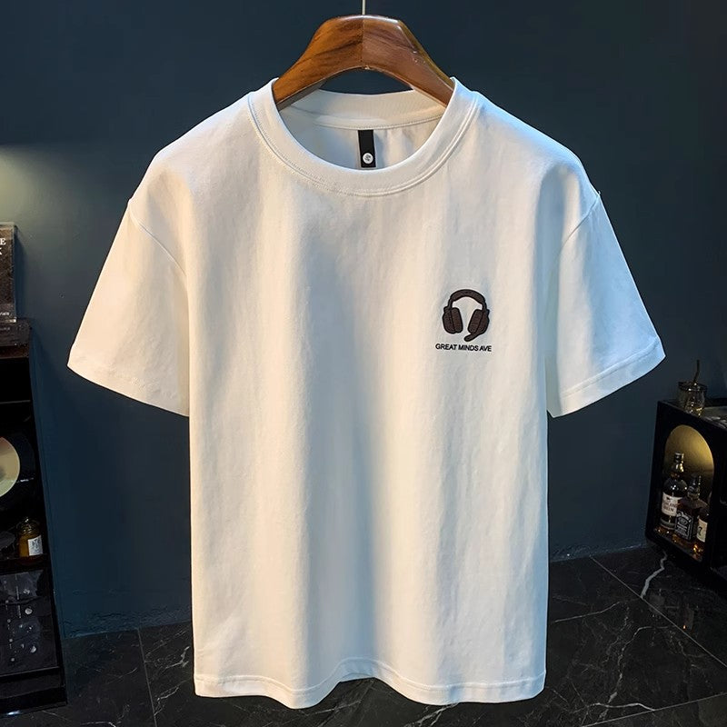 100 Cotton Coat Summer Men's Printed T-shirt