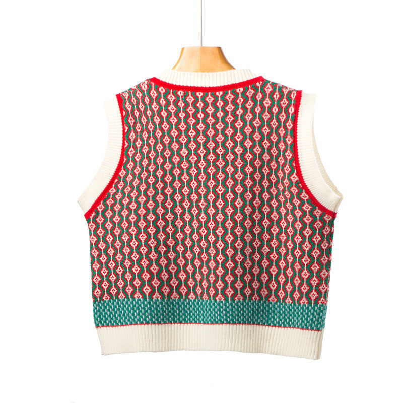 Loose Sleeveless Knitted Vest For Women