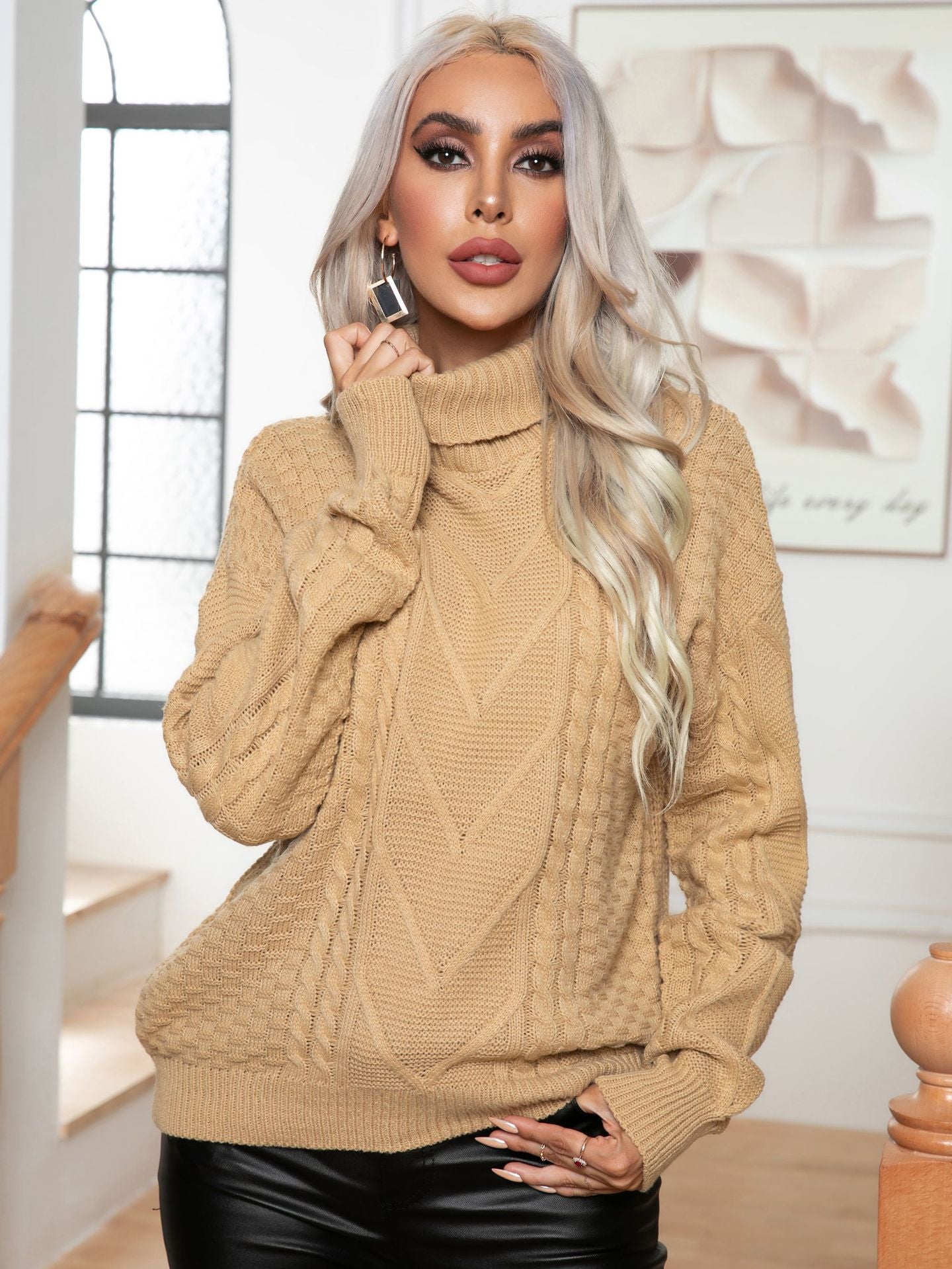 Women's Twisted Loose Long Sleeved Sweater