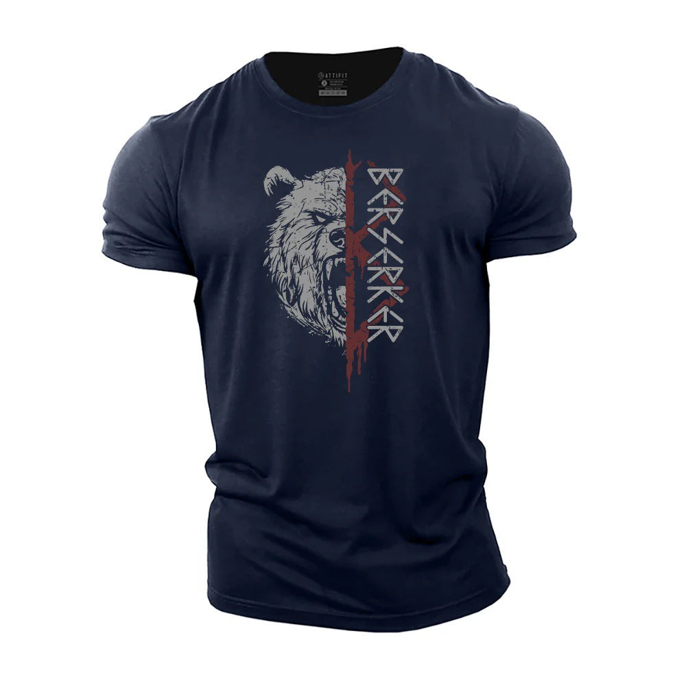 Round Neck 3D Printed Short Sleeve T-shirt