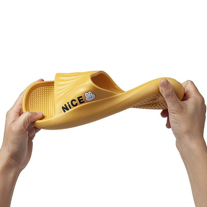 Bathroom Household Minimalist Cartoon Pattern Slippers